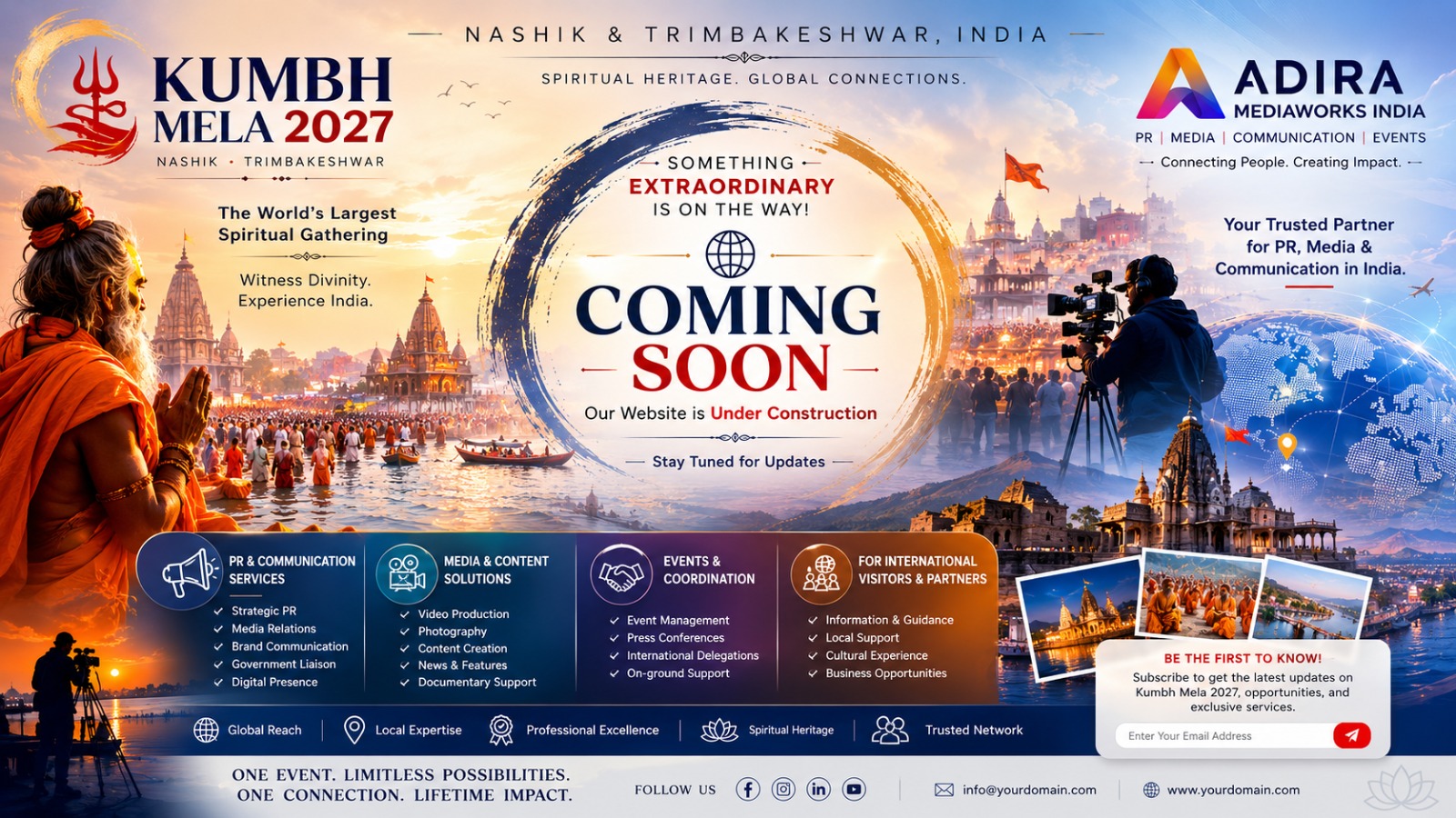 Simhastha Nashik Trimbakeshwar Kumbh Mela 2027 - Portal Launching Soon